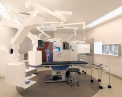 Rendering of hospital imaging room