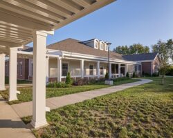 Outdoor shaded sidewalks and yards