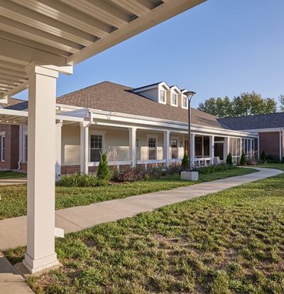 Outdoor shaded sidewalks and yards