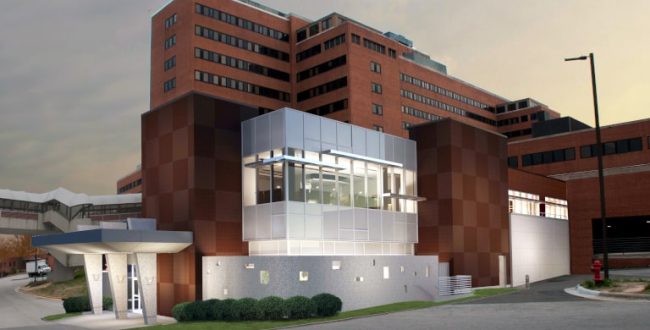 Exterior rendering of VA Durham cancer center