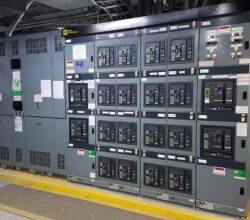 Large electrical panel and machinery