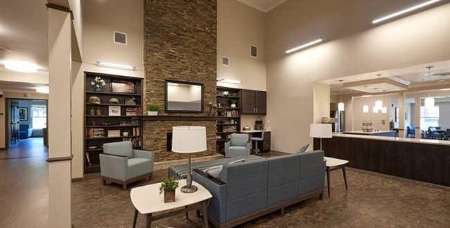 Living area in community living center